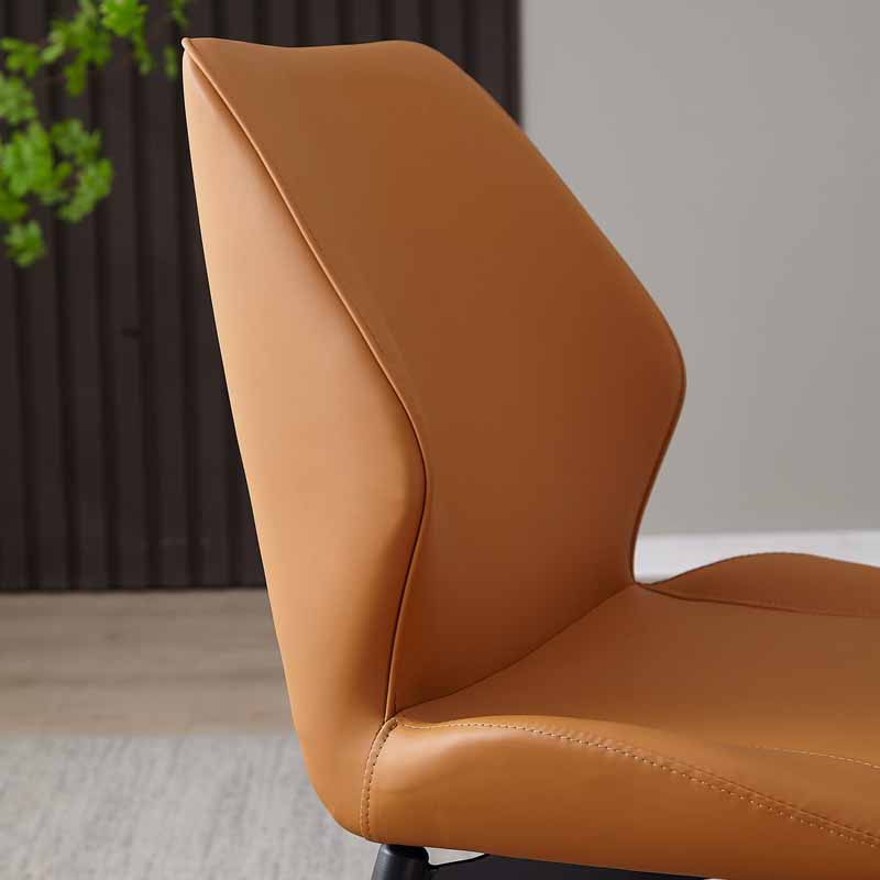 Contemporary Style Dining Chairs Armless Metal Side Wingback Chairs for Kitchen Clearhalo ' kitchen&dining_furn' 'Dining Chairs' 'Dining Tables & Seating' 'dining_chair' 'furn' 'furn_dining_chair' 'Furniture' 'furniture_dining_chair' 'Kitchen & Dining Furniture' 'kitchen' 4331151