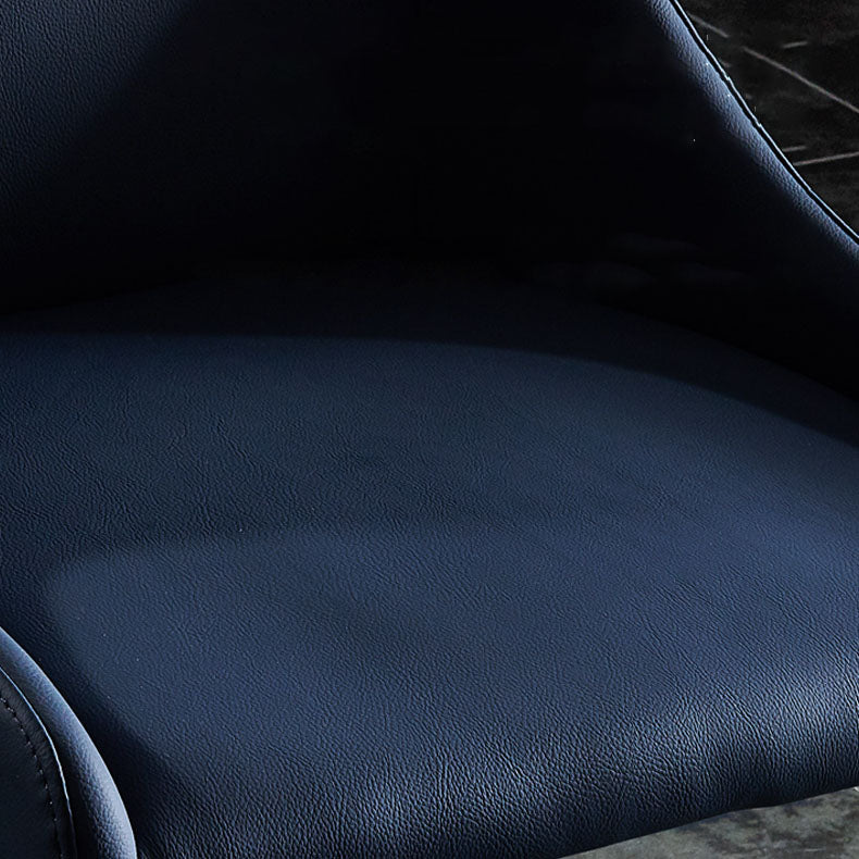 Modern Metal Dining Arm Chair Faux Leather Dining Side Chair for Restaurant Use Clearhalo ' kitchen&dining_furn' 'Dining Chairs' 'Dining Tables & Seating' 'dining_chair' 'furn' 'furn_dining_chair' 'Furniture' 'furniture_dining_chair' 'Kitchen & Dining Furniture' 'kitchen' 4331179