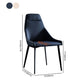 Modern Metal Dining Arm Chair Faux Leather Dining Side Chair for Restaurant Use Clearhalo ' kitchen&dining_furn' 'Dining Chairs' 'Dining Tables & Seating' 'dining_chair' 'furn' 'furn_dining_chair' 'Furniture' 'furniture_dining_chair' 'Kitchen & Dining Furniture' 'kitchen' 4331181