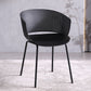 Contemporary Dining Arm Chair Open Back Side Chair with Metal Legs for Kitchen Black 1 Piece Clearhalo ' kitchen&dining_furn' 'Dining Chairs' 'Dining Tables & Seating' 'dining_chair' 'furn' 'furn_dining_chair' 'Furniture' 'furniture_dining_chair' 'Kitchen & Dining Furniture' 'kitchen' 4331183