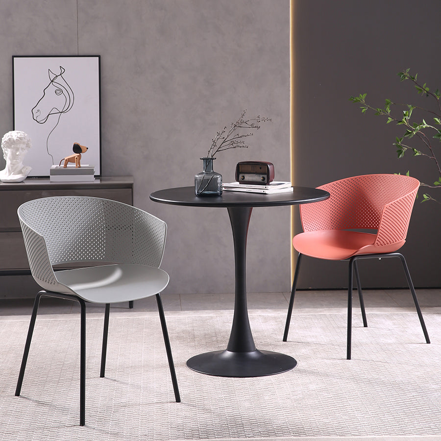 Contemporary Dining Arm Chair Open Back Side Chair with Metal Legs for Kitchen Clearhalo ' kitchen&dining_furn' 'Dining Chairs' 'Dining Tables & Seating' 'dining_chair' 'furn' 'furn_dining_chair' 'Furniture' 'furniture_dining_chair' 'Kitchen & Dining Furniture' 'kitchen' 4331188