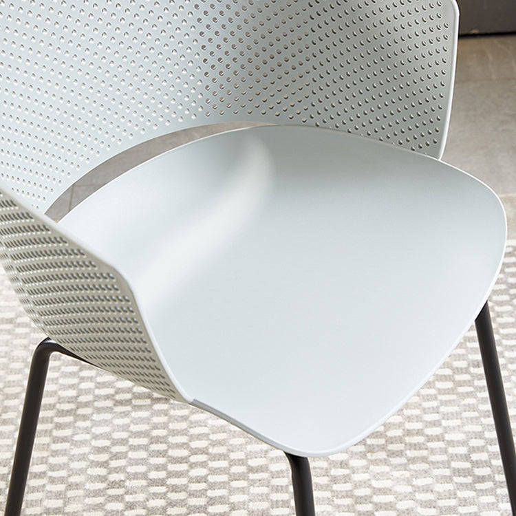 Contemporary Dining Arm Chair Open Back Side Chair with Metal Legs for Kitchen Clearhalo ' kitchen&dining_furn' 'Dining Chairs' 'Dining Tables & Seating' 'dining_chair' 'furn' 'furn_dining_chair' 'Furniture' 'furniture_dining_chair' 'Kitchen & Dining Furniture' 'kitchen' 4331194