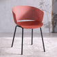 Contemporary Dining Arm Chair Open Back Side Chair with Metal Legs for Kitchen Red 1 Piece Clearhalo ' kitchen&dining_furn' 'Dining Chairs' 'Dining Tables & Seating' 'dining_chair' 'furn' 'furn_dining_chair' 'Furniture' 'furniture_dining_chair' 'Kitchen & Dining Furniture' 'kitchen' 4331201