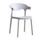 Contemporary Plastic Dining Armless Chairs Stackable Open Back Dining Side Chair Light Gray 1 Piece Clearhalo ' kitchen&dining_furn' 'Dining Chairs' 'Dining Tables & Seating' 'dining_chair' 'furn' 'furn_dining_chair' 'Furniture' 'furniture_dining_chair' 'Kitchen & Dining Furniture' 'kitchen' 4331228