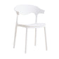 Contemporary Plastic Dining Armless Chairs Stackable Open Back Dining Side Chair White 1 Piece Clearhalo ' kitchen&dining_furn' 'Dining Chairs' 'Dining Tables & Seating' 'dining_chair' 'furn' 'furn_dining_chair' 'Furniture' 'furniture_dining_chair' 'Kitchen & Dining Furniture' 'kitchen' 4331235