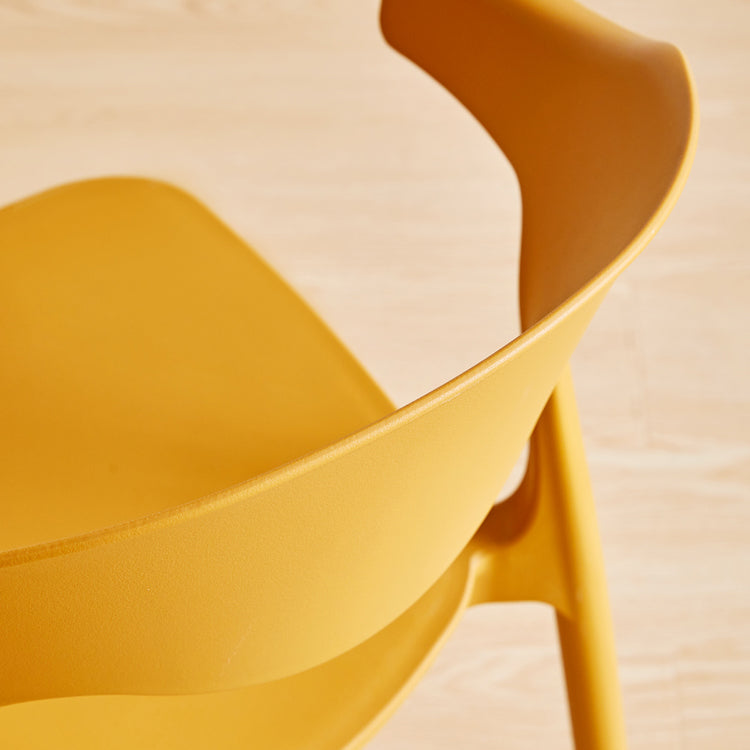 Contemporary Plastic Dining Armless Chairs Stackable Open Back Dining Side Chair Clearhalo ' kitchen&dining_furn' 'Dining Chairs' 'Dining Tables & Seating' 'dining_chair' 'furn' 'furn_dining_chair' 'Furniture' 'furniture_dining_chair' 'Kitchen & Dining Furniture' 'kitchen' 4331236