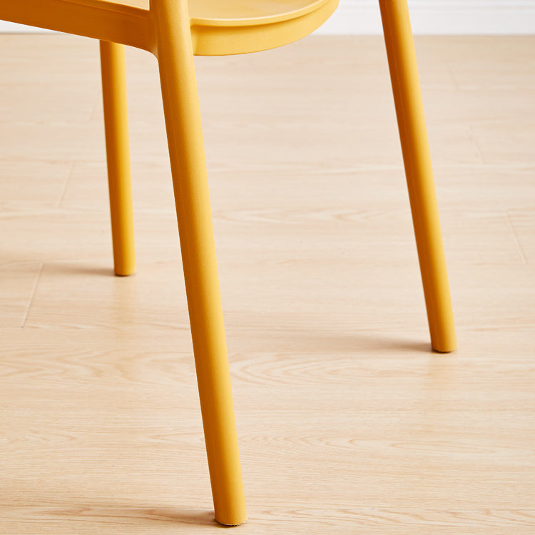 Contemporary Plastic Dining Armless Chairs Stackable Open Back Dining Side Chair Clearhalo ' kitchen&dining_furn' 'Dining Chairs' 'Dining Tables & Seating' 'dining_chair' 'furn' 'furn_dining_chair' 'Furniture' 'furniture_dining_chair' 'Kitchen & Dining Furniture' 'kitchen' 4331239