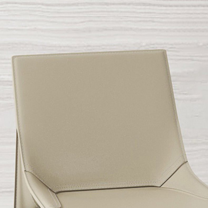 Minimalist Design Leather Dining Side Chairs Armless Solid Back Chair Clearhalo ' kitchen&dining_furn' 'Dining Chairs' 'Dining Tables & Seating' 'dining_chair' 'furn' 'furn_dining_chair' 'Furniture' 'furniture_dining_chair' 'Kitchen & Dining Furniture' 'kitchen' 4331292