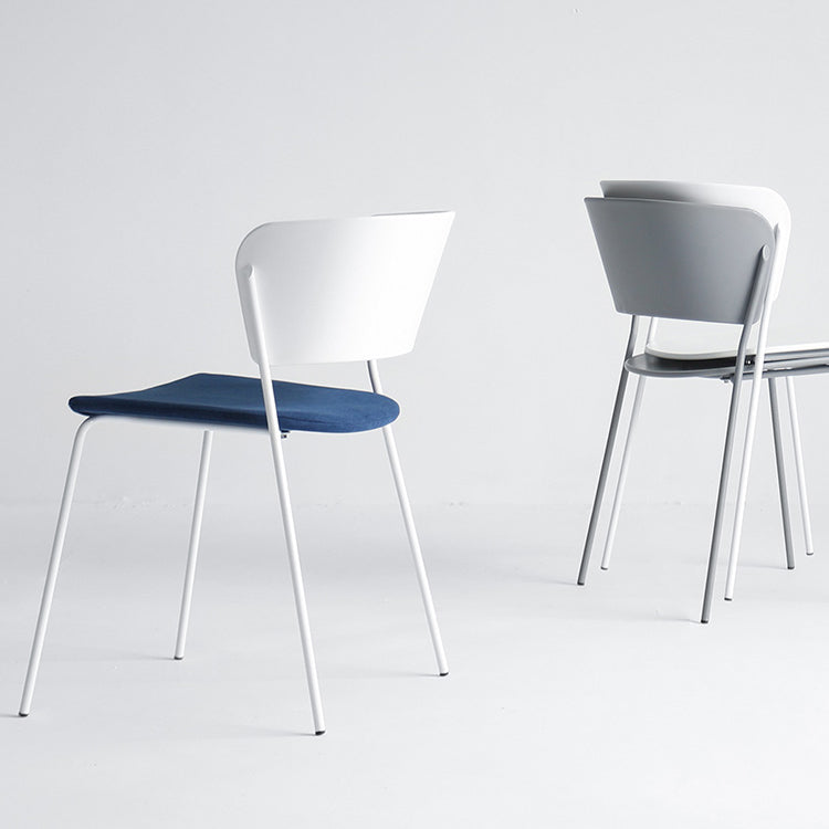 Industrial Open Back Dining Side Chair Matte Finish Armless Side Chairs Clearhalo ' kitchen&dining_furn' 'Dining Chairs' 'Dining Tables & Seating' 'dining_chair' 'furn' 'furn_dining_chair' 'Furniture' 'furniture_dining_chair' 'Kitchen & Dining Furniture' 'kitchen' 4331300