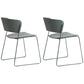 Industrial Open Back Dining Side Chair Matte Finish Armless Side Chairs Blackish Green 2 Piece Set Clearhalo ' kitchen&dining_furn' 'Dining Chairs' 'Dining Tables & Seating' 'dining_chair' 'furn' 'furn_dining_chair' 'Furniture' 'furniture_dining_chair' 'Kitchen & Dining Furniture' 'kitchen' 4331310