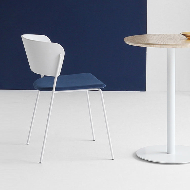 Industrial Open Back Dining Side Chair Matte Finish Armless Side Chairs Clearhalo ' kitchen&dining_furn' 'Dining Chairs' 'Dining Tables & Seating' 'dining_chair' 'furn' 'furn_dining_chair' 'Furniture' 'furniture_dining_chair' 'Kitchen & Dining Furniture' 'kitchen' 4331315