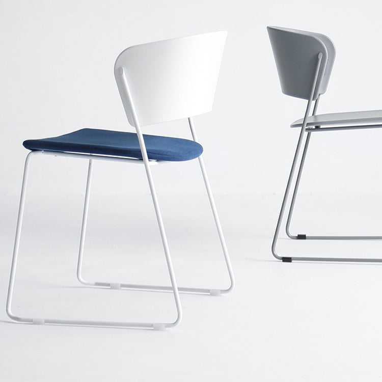 Industrial Open Back Dining Side Chair Matte Finish Armless Side Chairs Clearhalo ' kitchen&dining_furn' 'Dining Chairs' 'Dining Tables & Seating' 'dining_chair' 'furn' 'furn_dining_chair' 'Furniture' 'furniture_dining_chair' 'Kitchen & Dining Furniture' 'kitchen' 4331317