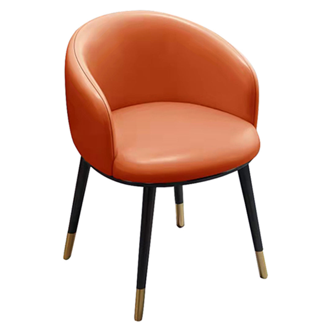 Scandinavian Style Upholstered Armless Dining Chairs Solid Back Chair for Home Clearhalo ' kitchen&dining_furn' 'Dining Chairs' 'Dining Tables & Seating' 'dining_chair' 'furn' 'furn_dining_chair' 'Furniture' 'furniture_dining_chair' 'Kitchen & Dining Furniture' 'kitchen' 4331327