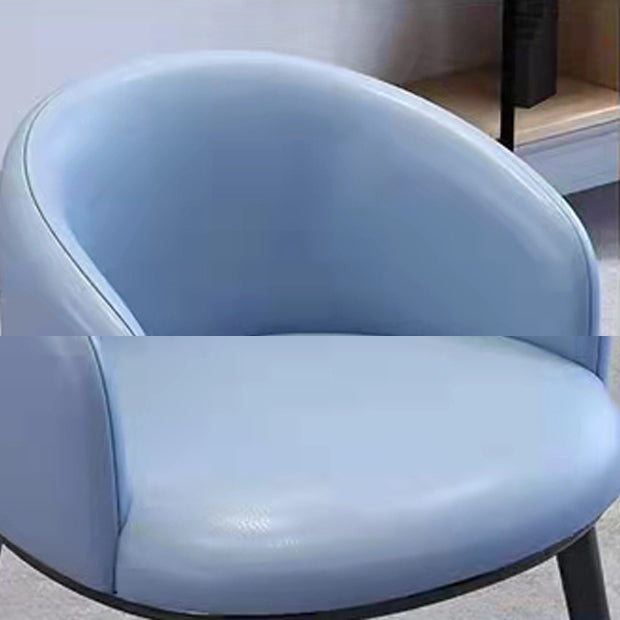 Scandinavian Style Upholstered Armless Dining Chairs Solid Back Chair for Home Clearhalo ' kitchen&dining_furn' 'Dining Chairs' 'Dining Tables & Seating' 'dining_chair' 'furn' 'furn_dining_chair' 'Furniture' 'furniture_dining_chair' 'Kitchen & Dining Furniture' 'kitchen' 4331334