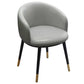 Scandinavian Style Upholstered Armless Dining Chairs Solid Back Chair for Home Light Gray 1 Piece Brass Gold Clearhalo ' kitchen&dining_furn' 'Dining Chairs' 'Dining Tables & Seating' 'dining_chair' 'furn' 'furn_dining_chair' 'Furniture' 'furniture_dining_chair' 'Kitchen & Dining Furniture' 'kitchen' 4331337