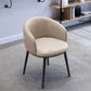 Scandinavian Style Upholstered Armless Dining Chairs Solid Back Chair for Home Ivory 1 Piece Black Clearhalo ' kitchen&dining_furn' 'Dining Chairs' 'Dining Tables & Seating' 'dining_chair' 'furn' 'furn_dining_chair' 'Furniture' 'furniture_dining_chair' 'Kitchen & Dining Furniture' 'kitchen' 4331342