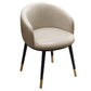 Scandinavian Style Upholstered Armless Dining Chairs Solid Back Chair for Home Ivory 1 Piece Brass Gold Clearhalo ' kitchen&dining_furn' 'Dining Chairs' 'Dining Tables & Seating' 'dining_chair' 'furn' 'furn_dining_chair' 'Furniture' 'furniture_dining_chair' 'Kitchen & Dining Furniture' 'kitchen' 4331345
