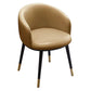Scandinavian Style Upholstered Armless Dining Chairs Solid Back Chair for Home Khaki 1 Piece Brass Gold Clearhalo ' kitchen&dining_furn' 'Dining Chairs' 'Dining Tables & Seating' 'dining_chair' 'furn' 'furn_dining_chair' 'Furniture' 'furniture_dining_chair' 'Kitchen & Dining Furniture' 'kitchen' 4331363