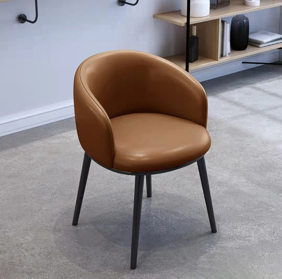 Scandinavian Style Upholstered Armless Dining Chairs Solid Back Chair for Home Coffee 1 Piece Black Clearhalo ' kitchen&dining_furn' 'Dining Chairs' 'Dining Tables & Seating' 'dining_chair' 'furn' 'furn_dining_chair' 'Furniture' 'furniture_dining_chair' 'Kitchen & Dining Furniture' 'kitchen' 4331366