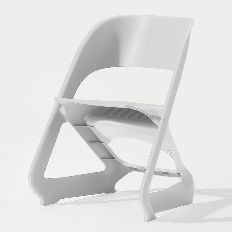 Modern Plastic Dining Room Chair Open Back Dining Side Chair for Restaurant Use White 1 Piece Clearhalo ' kitchen&dining_furn' 'Dining Chairs' 'Dining Tables & Seating' 'dining_chair' 'furn' 'furn_dining_chair' 'Furniture' 'furniture_dining_chair' 'Kitchen & Dining Furniture' 'kitchen' 4331423