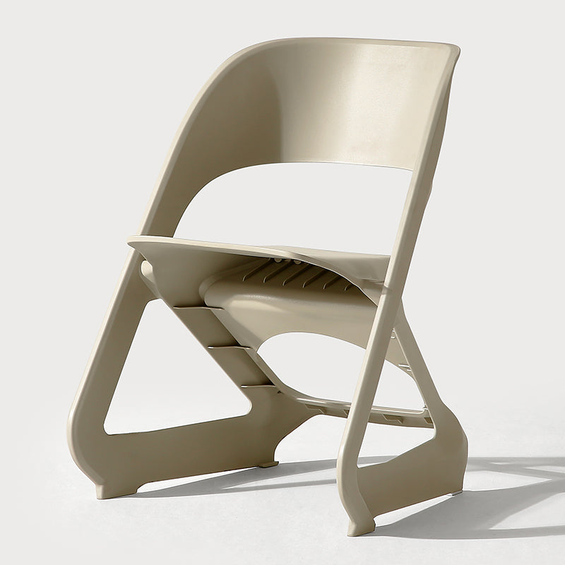 Modern Plastic Dining Room Chair Open Back Dining Side Chair for Restaurant Use Camel 1 Piece Clearhalo ' kitchen&dining_furn' 'Dining Chairs' 'Dining Tables & Seating' 'dining_chair' 'furn' 'furn_dining_chair' 'Furniture' 'furniture_dining_chair' 'Kitchen & Dining Furniture' 'kitchen' 4331427