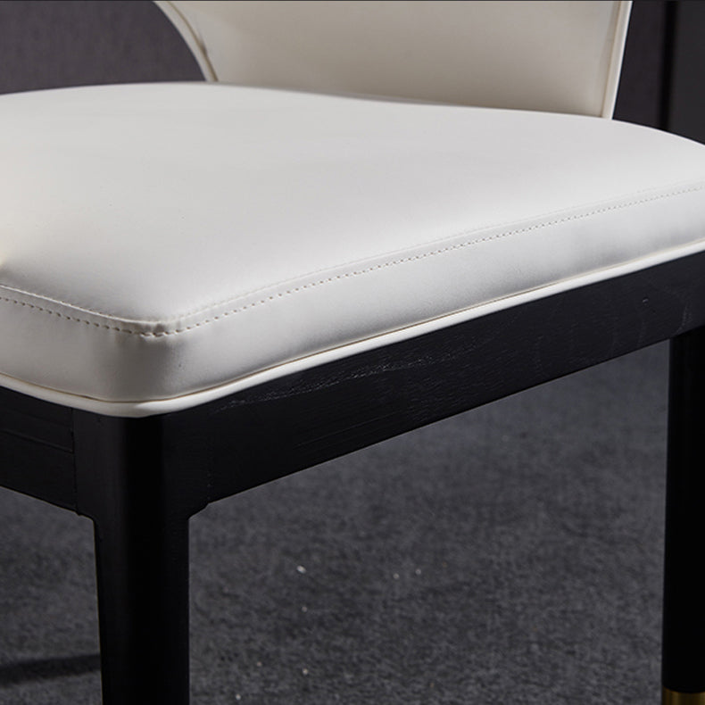 Glam Wood Dining Room Chairs Leather Dining Arm Chairs for Restaurant Use Clearhalo ' kitchen&dining_furn' 'Dining Chairs' 'Dining Tables & Seating' 'dining_chair' 'furn' 'furn_dining_chair' 'Furniture' 'furniture_dining_chair' 'Kitchen & Dining Furniture' 'kitchen' 4331452