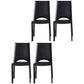 Modern Metal Dining Room Chair Open Back Dining Side Chair for Restaurant Use Black 4 Piece Set Clearhalo ' kitchen&dining_furn' 'Dining Chairs' 'Dining Tables & Seating' 'dining_chair' 'furn' 'furn_dining_chair' 'Furniture' 'furniture_dining_chair' 'Kitchen & Dining Furniture' 'kitchen' 4331457