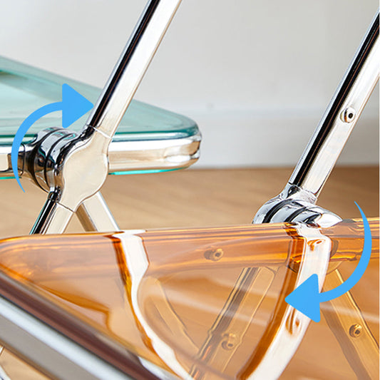 Contemporary Metal Dining Room Chair Folding Armless Side Chair for Restaurant Use Clearhalo ' kitchen&dining_furn' 'Dining Chairs' 'Dining Tables & Seating' 'dining_chair' 'furn' 'furn_dining_chair' 'Furniture' 'furniture_dining_chair' 'Kitchen & Dining Furniture' 'kitchen' 4331485