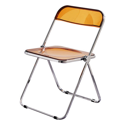 Contemporary Metal Dining Room Chair Folding Armless Side Chair for Restaurant Use Tan 1 Piece Clearhalo ' kitchen&dining_furn' 'Dining Chairs' 'Dining Tables & Seating' 'dining_chair' 'furn' 'furn_dining_chair' 'Furniture' 'furniture_dining_chair' 'Kitchen & Dining Furniture' 'kitchen' 4331493