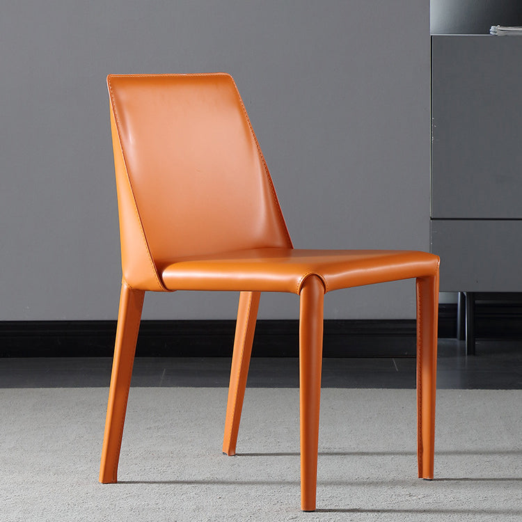 Contemporary Style Dining Chairs Armless Kitchen Chairs with Metal Legs Clearhalo ' kitchen&dining_furn' 'Dining Chairs' 'Dining Tables & Seating' 'dining_chair' 'furn' 'furn_dining_chair' 'Furniture' 'furniture_dining_chair' 'Kitchen & Dining Furniture' 'kitchen' 4331506