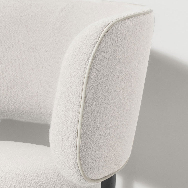 Modern Dining Armchairs Upholstered Open Back Arm Chairs with Metal Legs Clearhalo ' kitchen&dining_furn' 'Dining Chairs' 'Dining Tables & Seating' 'dining_chair' 'furn' 'furn_dining_chair' 'Furniture' 'furniture_dining_chair' 'Kitchen & Dining Furniture' 'kitchen' 4331519