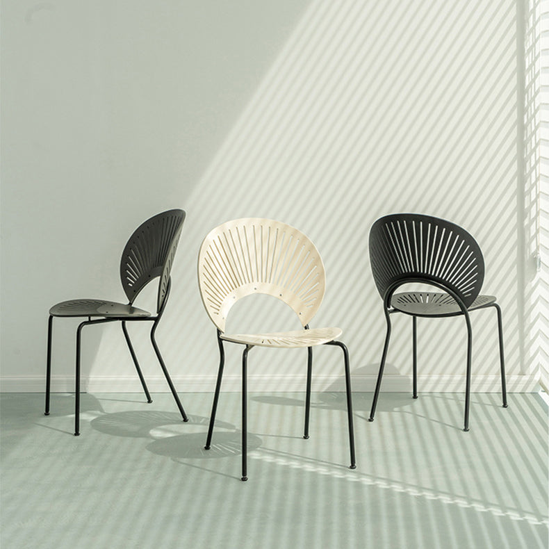 Contemporary Style Dining Chair Armless Kitchen Chairs with Metal Legs Clearhalo ' kitchen&dining_furn' 'Dining Chairs' 'Dining Tables & Seating' 'dining_chair' 'furn' 'furn_dining_chair' 'Furniture' 'furniture_dining_chair' 'Kitchen & Dining Furniture' 'kitchen' 4331527