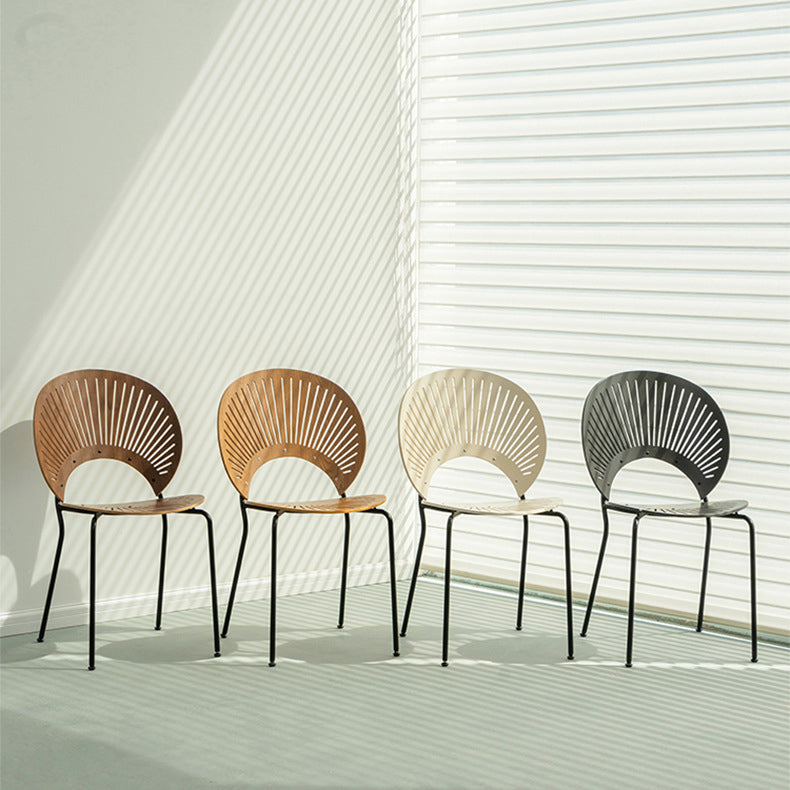 Contemporary Style Dining Chair Armless Kitchen Chairs with Metal Legs Clearhalo ' kitchen&dining_furn' 'Dining Chairs' 'Dining Tables & Seating' 'dining_chair' 'furn' 'furn_dining_chair' 'Furniture' 'furniture_dining_chair' 'Kitchen & Dining Furniture' 'kitchen' 4331538