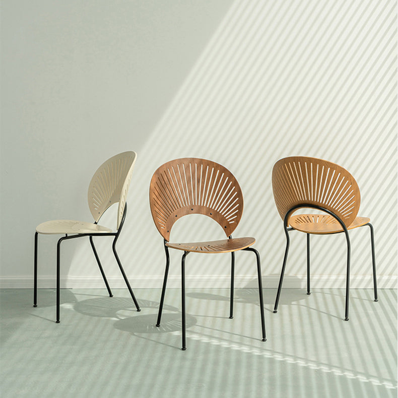 Contemporary Style Dining Chair Armless Kitchen Chairs with Metal Legs Clearhalo ' kitchen&dining_furn' 'Dining Chairs' 'Dining Tables & Seating' 'dining_chair' 'furn' 'furn_dining_chair' 'Furniture' 'furniture_dining_chair' 'Kitchen & Dining Furniture' 'kitchen' 4331541