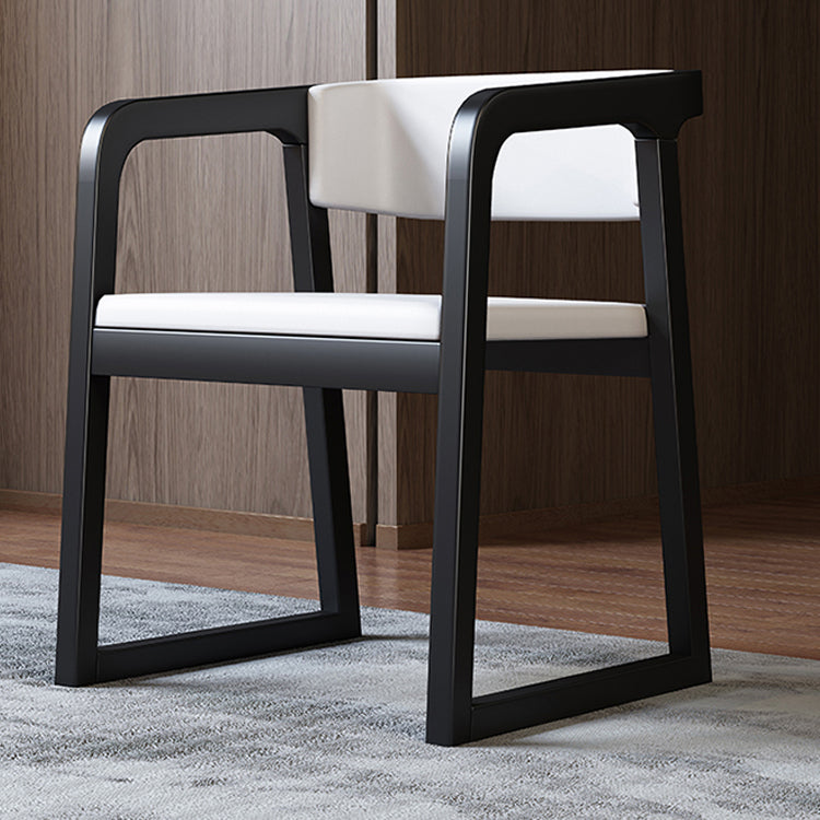 Home Scandinavian Style Wood Dining Chair Open Back Dining Chair with Arm Clearhalo ' kitchen&dining_furn' 'Dining Chairs' 'Dining Tables & Seating' 'dining_chair' 'furn' 'furn_dining_chair' 'Furniture' 'furniture_dining_chair' 'Kitchen & Dining Furniture' 'kitchen' 4331602