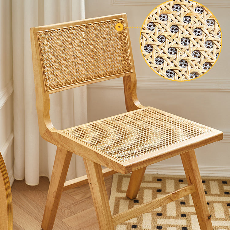 Traditional Wood Dining Chair Kitchen Cane Back Open Back Dining Side Chair Clearhalo ' kitchen&dining_furn' 'Dining Chairs' 'Dining Tables & Seating' 'dining_chair' 'furn' 'furn_dining_chair' 'Furniture' 'furniture_dining_chair' 'Kitchen & Dining Furniture' 'kitchen' 4331612