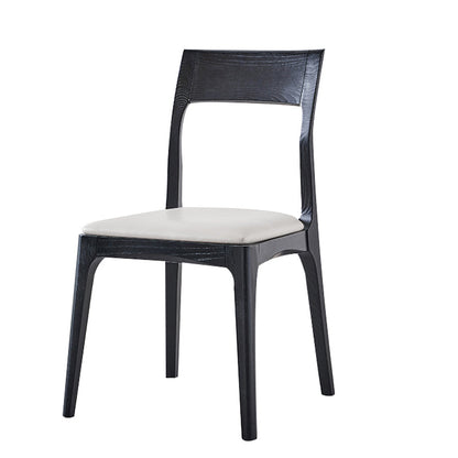 Wood Scandinavian Style Dining Chair Home Open Back Cushioned Dining Side Chair White 1 Piece Clearhalo ' kitchen&dining_furn' 'Dining Chairs' 'Dining Tables & Seating' 'dining_chair' 'furn' 'furn_dining_chair' 'Furniture' 'furniture_dining_chair' 'Kitchen & Dining Furniture' 'kitchen' 4331621