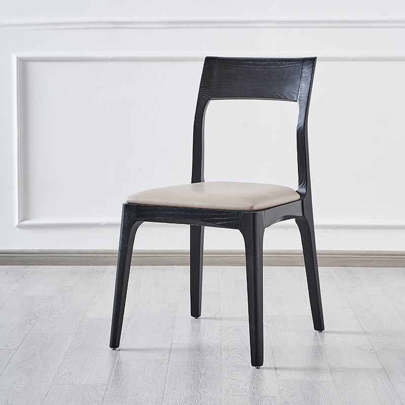 Wood Scandinavian Style Dining Chair Home Open Back Cushioned Dining Side Chair Clearhalo ' kitchen&dining_furn' 'Dining Chairs' 'Dining Tables & Seating' 'dining_chair' 'furn' 'furn_dining_chair' 'Furniture' 'furniture_dining_chair' 'Kitchen & Dining Furniture' 'kitchen' 4331624