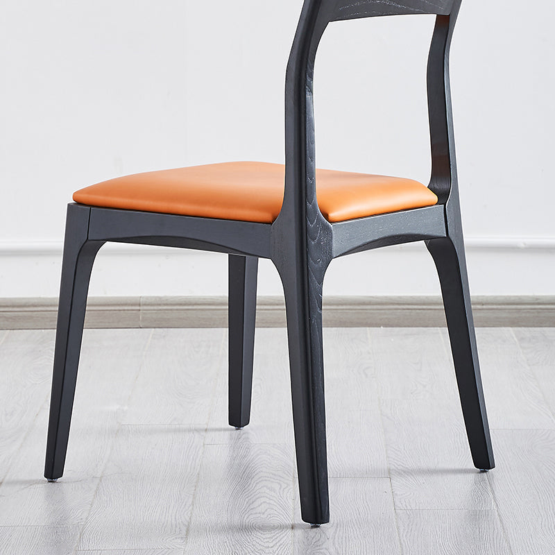 Wood Scandinavian Style Dining Chair Home Open Back Cushioned Dining Side Chair Clearhalo ' kitchen&dining_furn' 'Dining Chairs' 'Dining Tables & Seating' 'dining_chair' 'furn' 'furn_dining_chair' 'Furniture' 'furniture_dining_chair' 'Kitchen & Dining Furniture' 'kitchen' 4331625