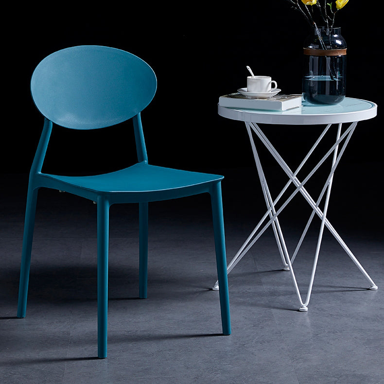 Modern Plastic Dining Room Chair Stacking Dining Armless Chair for Restaurant Use Clearhalo ' kitchen&dining_furn' 'Dining Chairs' 'Dining Tables & Seating' 'dining_chair' 'furn' 'furn_dining_chair' 'Furniture' 'furniture_dining_chair' 'Kitchen & Dining Furniture' 'kitchen' 4331635