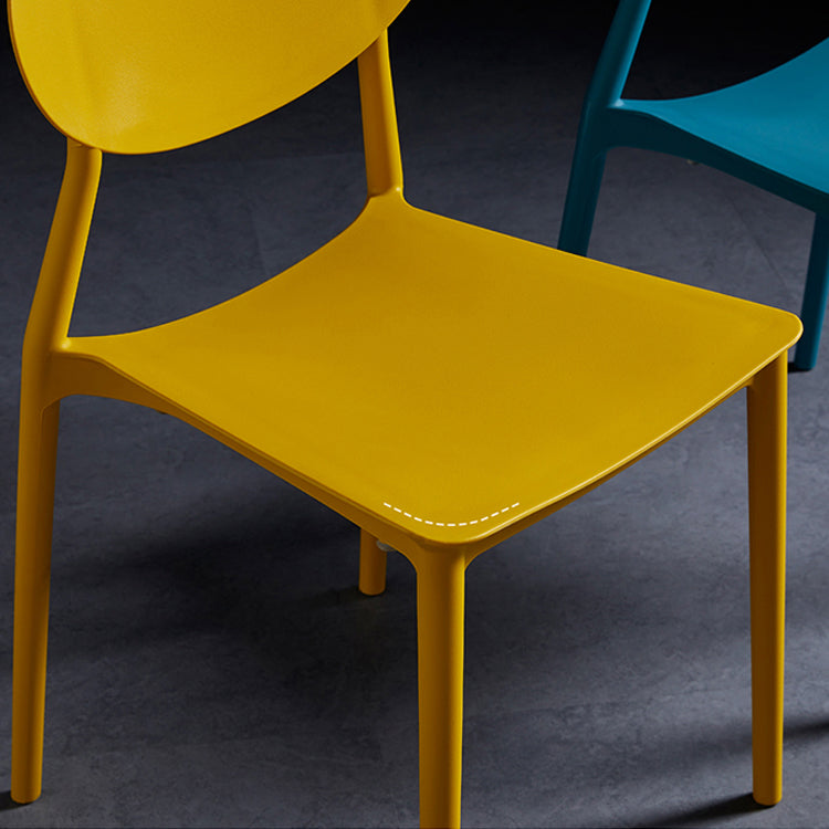 Modern Plastic Dining Room Chair Stacking Dining Armless Chair for Restaurant Use Clearhalo ' kitchen&dining_furn' 'Dining Chairs' 'Dining Tables & Seating' 'dining_chair' 'furn' 'furn_dining_chair' 'Furniture' 'furniture_dining_chair' 'Kitchen & Dining Furniture' 'kitchen' 4331644