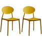 Modern Plastic Dining Room Chair Stacking Dining Armless Chair for Restaurant Use Ginger 2 Piece Set Clearhalo ' kitchen&dining_furn' 'Dining Chairs' 'Dining Tables & Seating' 'dining_chair' 'furn' 'furn_dining_chair' 'Furniture' 'furniture_dining_chair' 'Kitchen & Dining Furniture' 'kitchen' 4331665