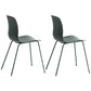 Modern Dining Armless Chair Plastic Dining Chair for Restaurant Use Green 2 Piece Set Clearhalo ' kitchen&dining_furn' 'Dining Chairs' 'Dining Tables & Seating' 'dining_chair' 'furn' 'furn_dining_chair' 'Furniture' 'furniture_dining_chair' 'Kitchen & Dining Furniture' 'kitchen' 4331687