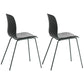 Modern Dining Armless Chair Plastic Dining Chair for Restaurant Use Gray-Green 2 Piece Set Clearhalo ' kitchen&dining_furn' 'Dining Chairs' 'Dining Tables & Seating' 'dining_chair' 'furn' 'furn_dining_chair' 'Furniture' 'furniture_dining_chair' 'Kitchen & Dining Furniture' 'kitchen' 4331690