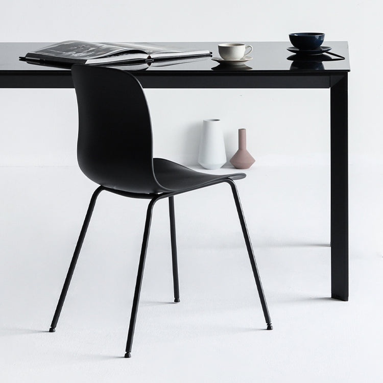 Modern Dining Armless Chair Plastic Dining Chair for Restaurant Use Clearhalo ' kitchen&dining_furn' 'Dining Chairs' 'Dining Tables & Seating' 'dining_chair' 'furn' 'furn_dining_chair' 'Furniture' 'furniture_dining_chair' 'Kitchen & Dining Furniture' 'kitchen' 4331698