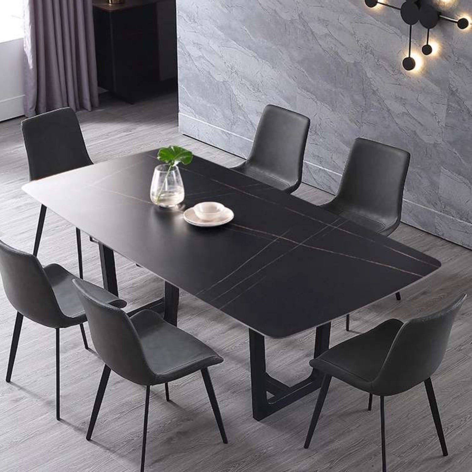 Modern Metal Dining Armless Chair PU Leather Dining Side Chair for Restaurant Use Clearhalo ' kitchen&dining_furn' 'Dining Chairs' 'Dining Tables & Seating' 'dining_chair' 'furn' 'furn_dining_chair' 'Furniture' 'furniture_dining_chair' 'Kitchen & Dining Furniture' 'kitchen' 4331716