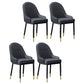 Scandinavian Indoor Arm Chair Metal Upholstered Parsons Dining Room Chair Black 4 Piece Set Clearhalo ' kitchen&dining_furn' 'Dining Chairs' 'Dining Tables & Seating' 'dining_chair' 'furn' 'furn_dining_chair' 'Furniture' 'furniture_dining_chair' 'Kitchen & Dining Furniture' 'kitchen' 4331728