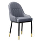 Scandinavian Indoor Arm Chair Metal Upholstered Parsons Dining Room Chair Grey 1 Piece Clearhalo ' kitchen&dining_furn' 'Dining Chairs' 'Dining Tables & Seating' 'dining_chair' 'furn' 'furn_dining_chair' 'Furniture' 'furniture_dining_chair' 'Kitchen & Dining Furniture' 'kitchen' 4331730