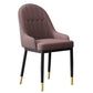 Scandinavian Indoor Arm Chair Metal Upholstered Parsons Dining Room Chair Coffee 1 Piece Clearhalo ' kitchen&dining_furn' 'Dining Chairs' 'Dining Tables & Seating' 'dining_chair' 'furn' 'furn_dining_chair' 'Furniture' 'furniture_dining_chair' 'Kitchen & Dining Furniture' 'kitchen' 4331741