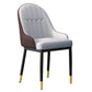 Scandinavian Indoor Arm Chair Metal Upholstered Parsons Dining Room Chair Gray Coffee 1 Piece Clearhalo ' kitchen&dining_furn' 'Dining Chairs' 'Dining Tables & Seating' 'dining_chair' 'furn' 'furn_dining_chair' 'Furniture' 'furniture_dining_chair' 'Kitchen & Dining Furniture' 'kitchen' 4331747